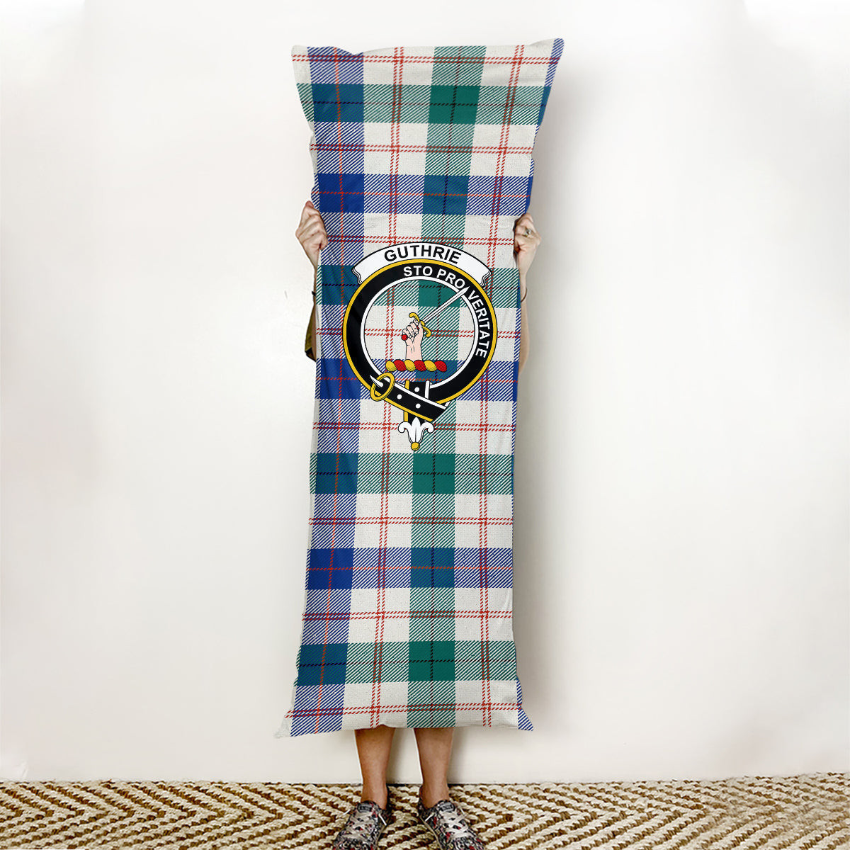 ScotsTee Shop Scottish Guthrie Dress Modern Crest Tartan Body Pillow