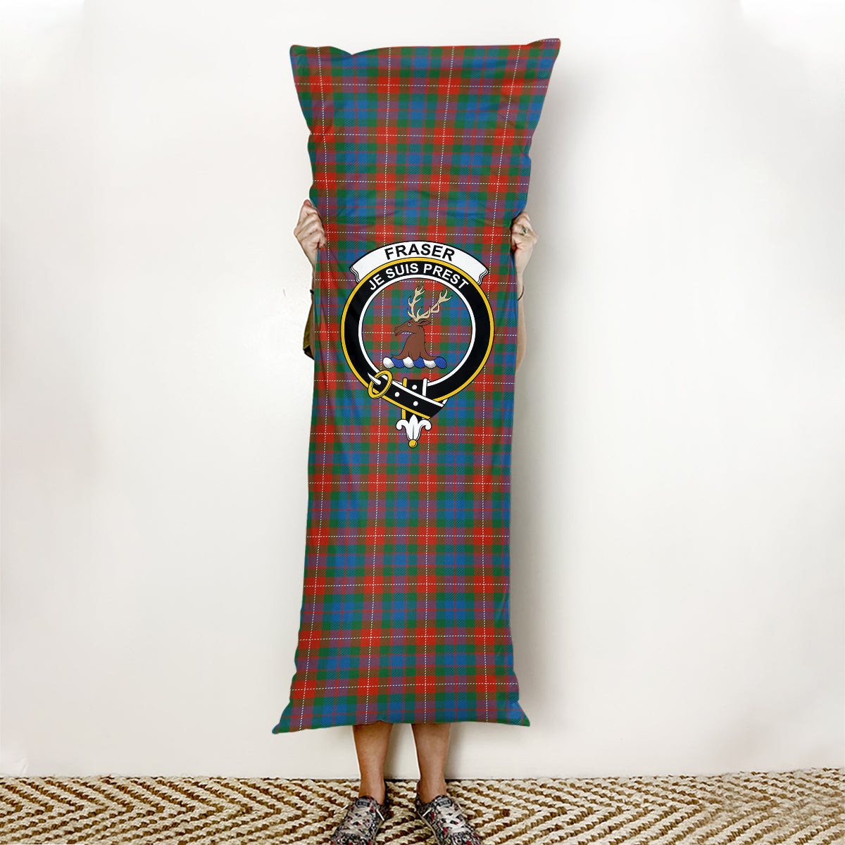 ScotsTee Shop Scottish Fraser of Lovat Ancient Crest Tartan Body Pillow