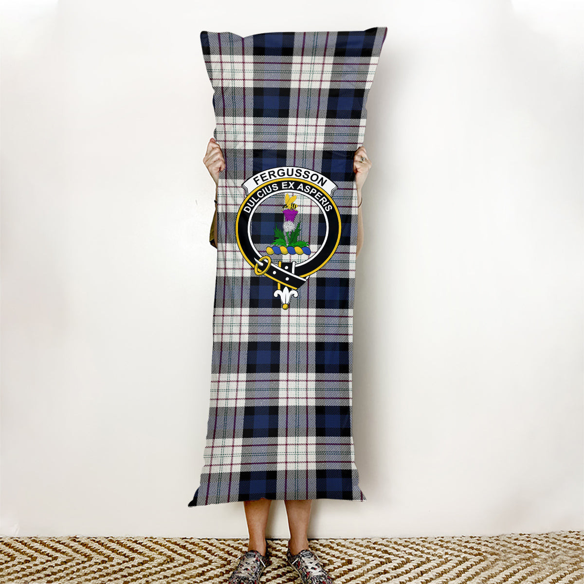 ScotsTee Shop Scottish Fergusson Dress Crest Tartan Body Pillow
