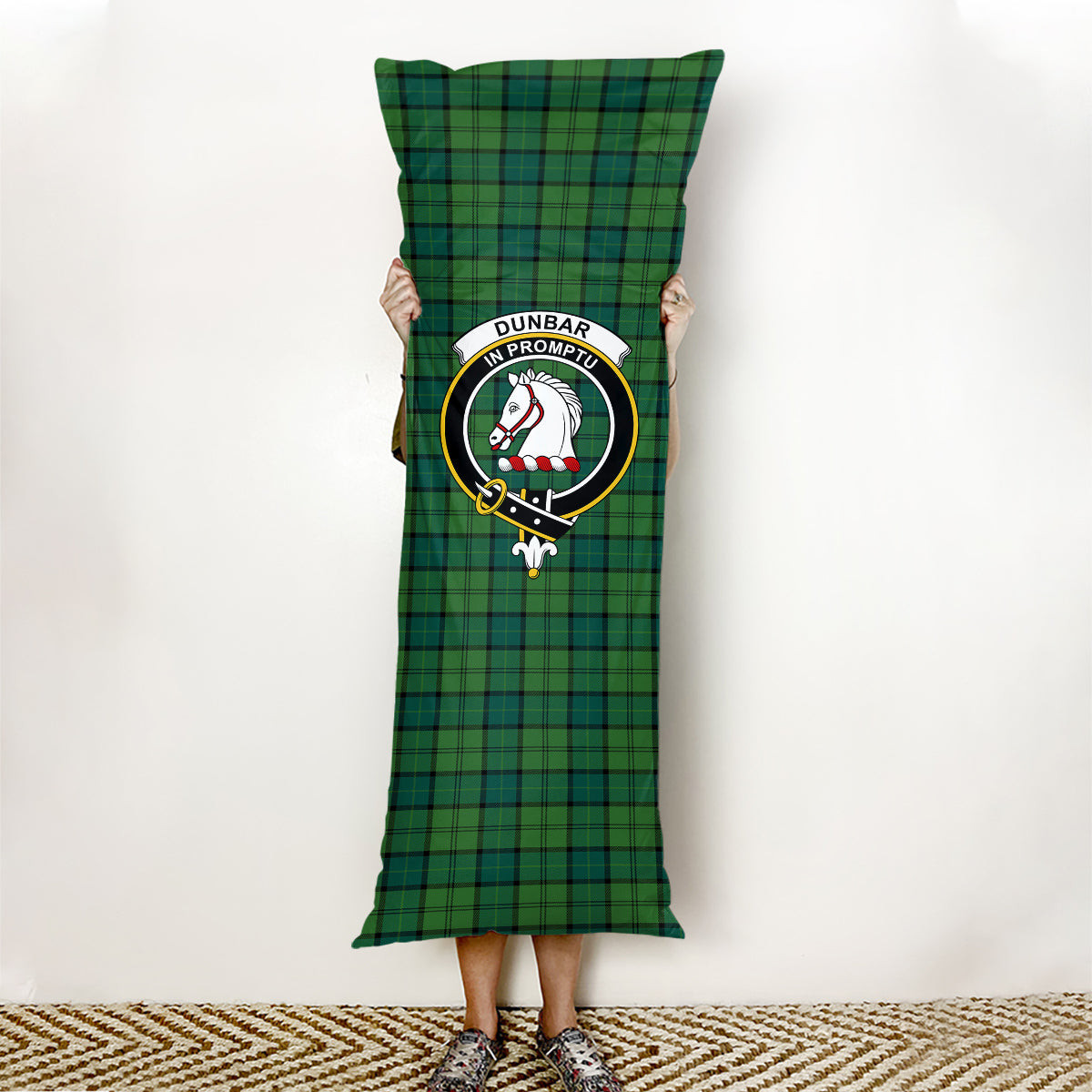 ScotsTee Shop Scottish Dunbar Hunting Modern Crest Tartan Body Pillow