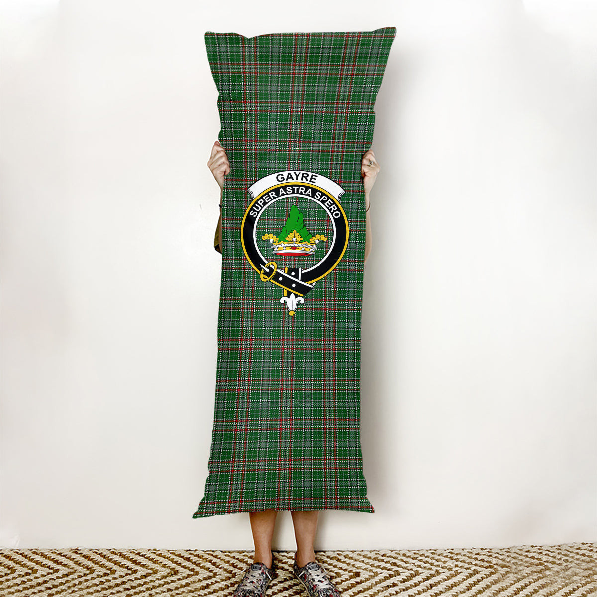 ScotsTee Shop Scottish Gayre Dress Crest Tartan Body Pillow