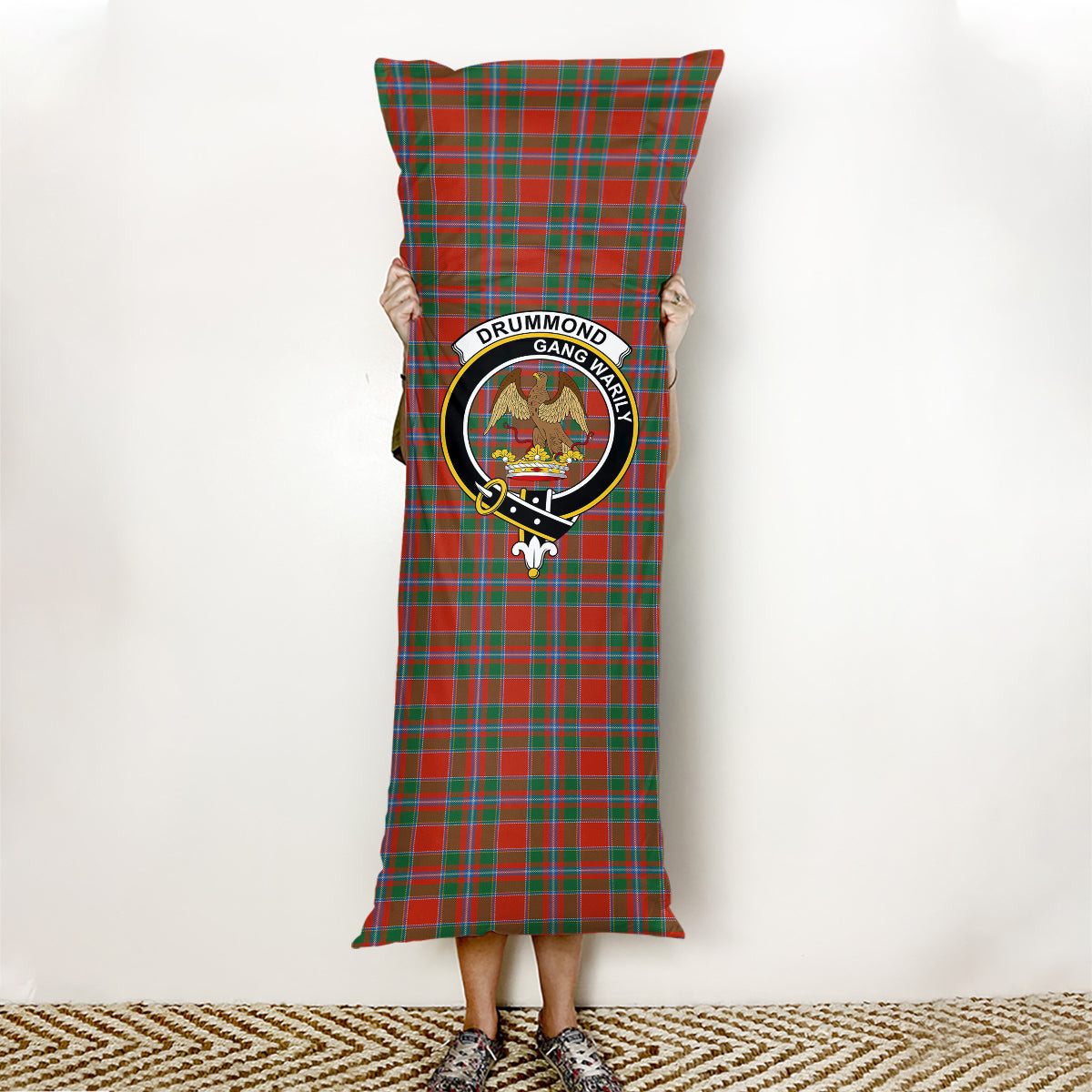 ScotsTee Shop Scottish Drummond of Perth Ancient Crest Tartan Body Pillow