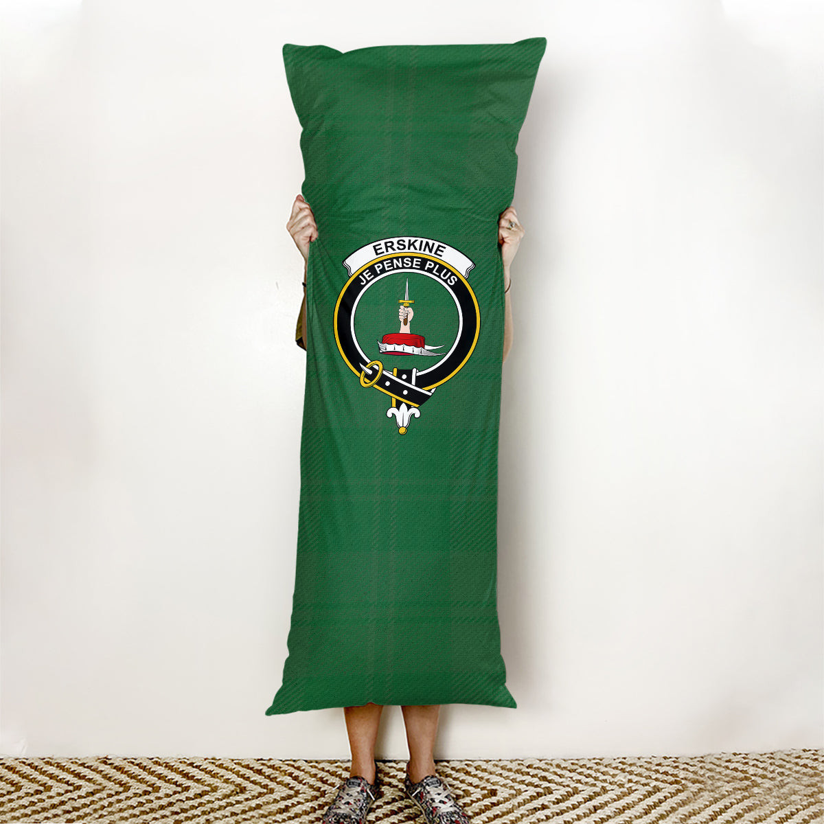 ScotsTee Shop Scottish Erskine Hunting Ancient Crest Tartan Body Pillow
