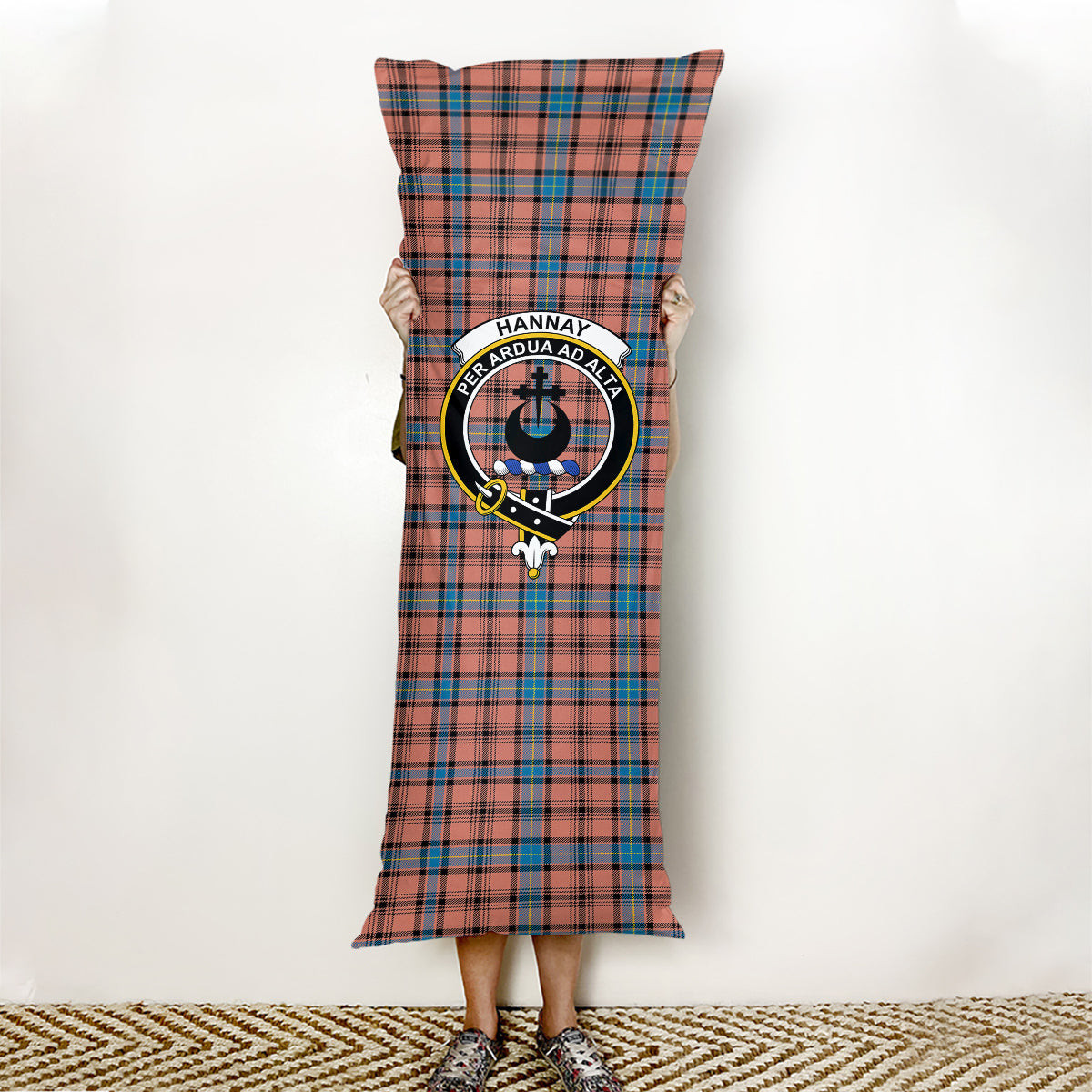 ScotsTee Shop Scottish Hannay Dress Modern Crest Tartan Body Pillow