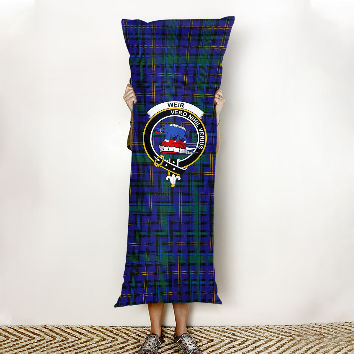 ScotsTee Shop Scottish Weir Ancient Tartan Crest Tartan Body Pillow