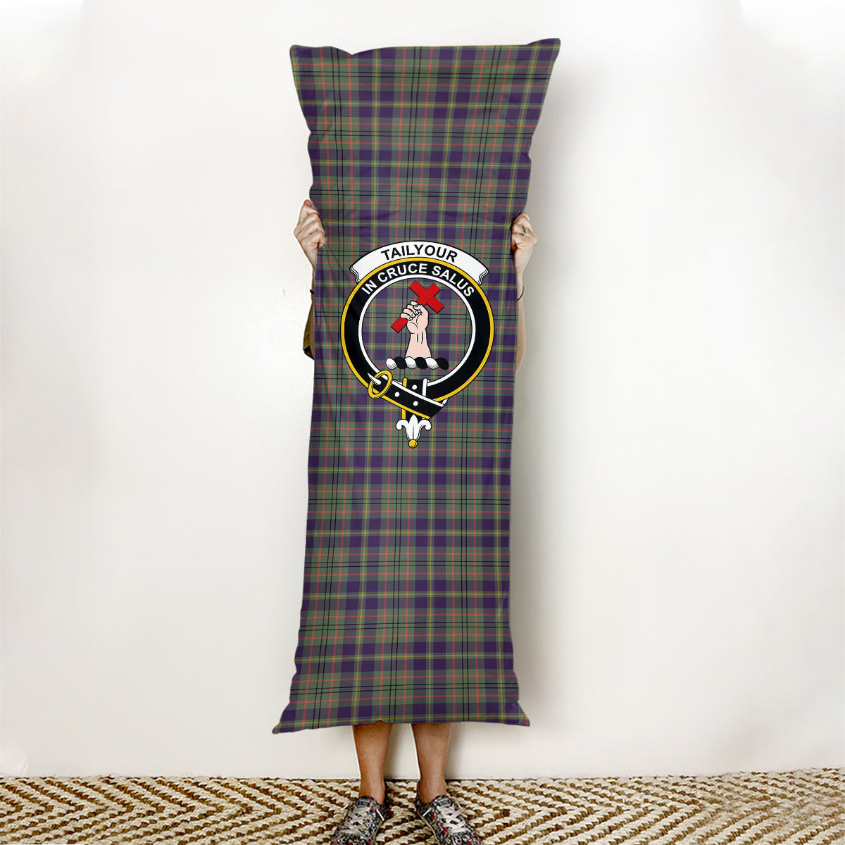 ScotsTee Shop Scottish Tailyour Weathered Crest Tartan Body Pillow