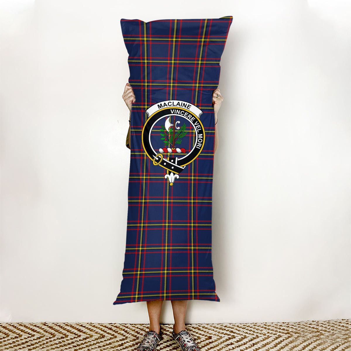 ScotsTee Shop Scottish MacLaine of Lochbuie Hunting Modern Crest Tartan Body Pillow