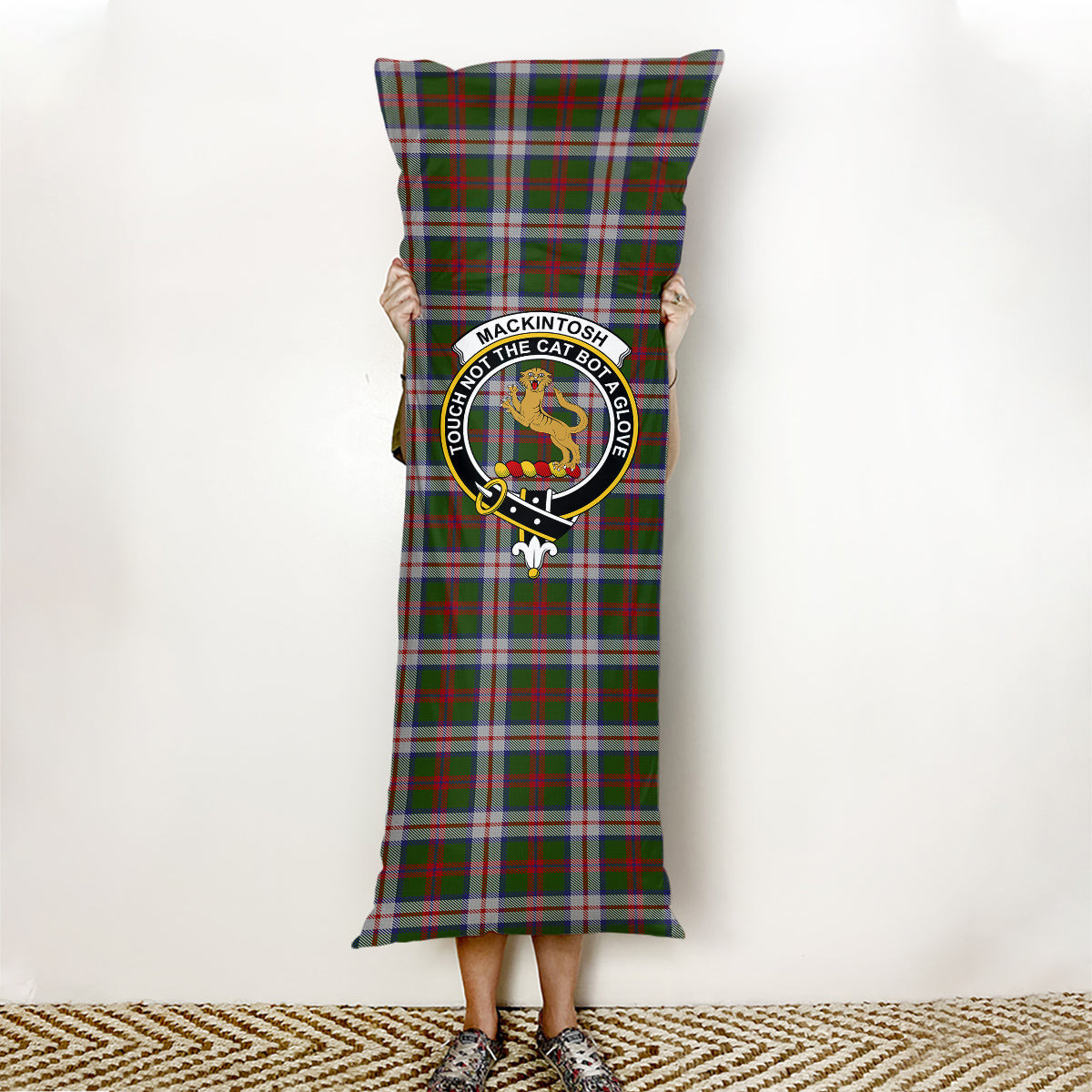 ScotsTee Shop Scottish MacKintosh Dress Scott Adie Crest Tartan Body Pillow