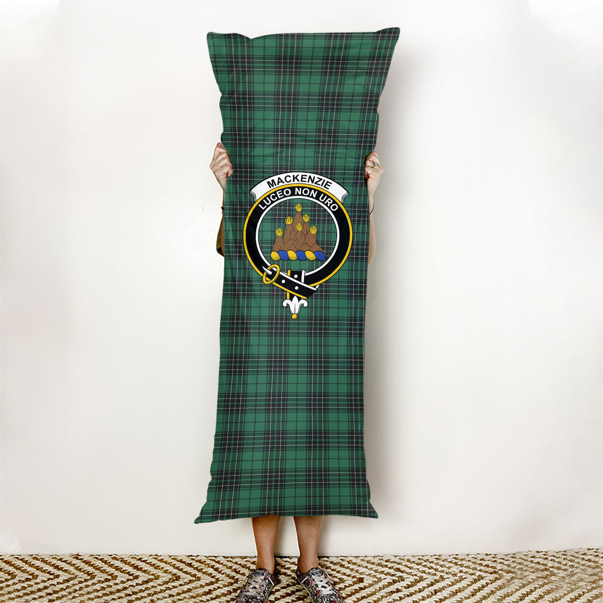 ScotsTee Shop Scottish MacKenzie Dress Modern Crest Tartan Body Pillow