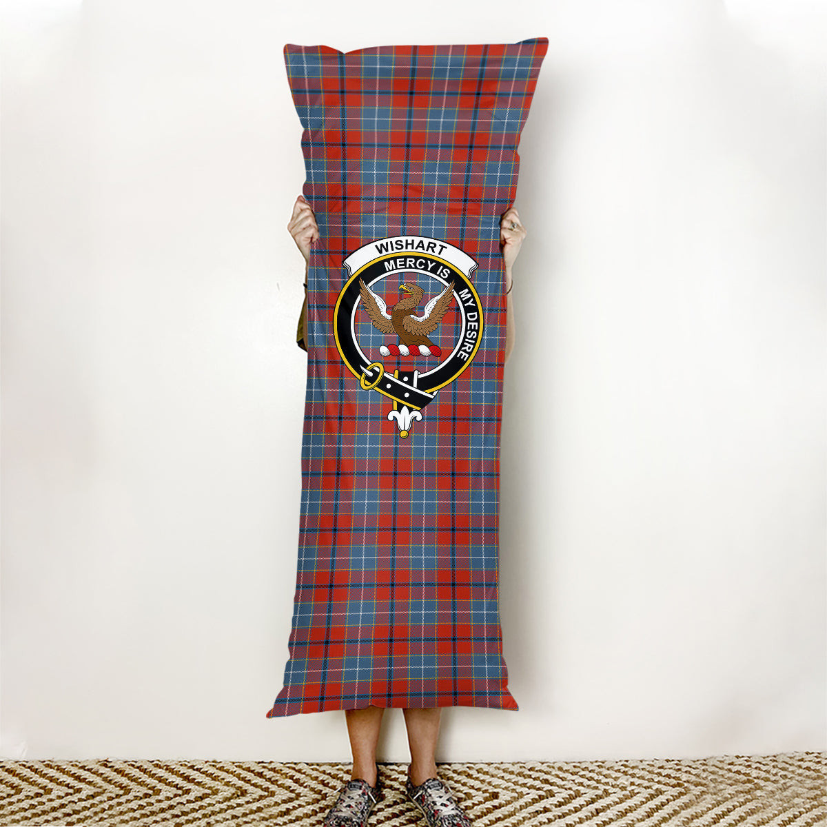 ScotsTee Shop Scottish Wishart Dress Ancient Crest Tartan Body Pillow