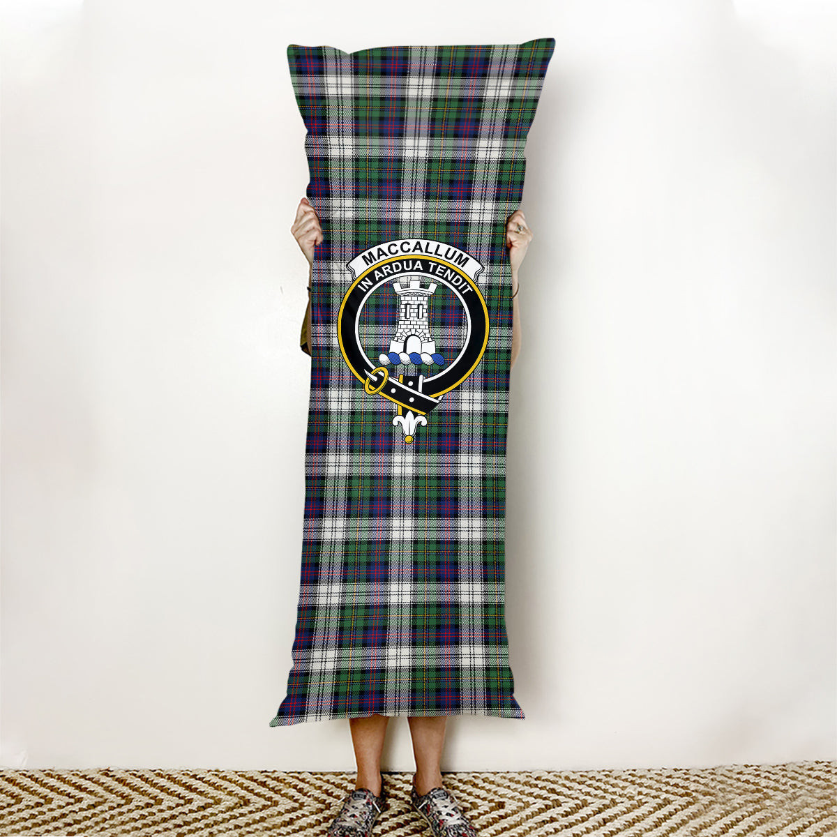 ScotsTee Shop Scottish MacCallum Dress Modern Crest Tartan Body Pillow
