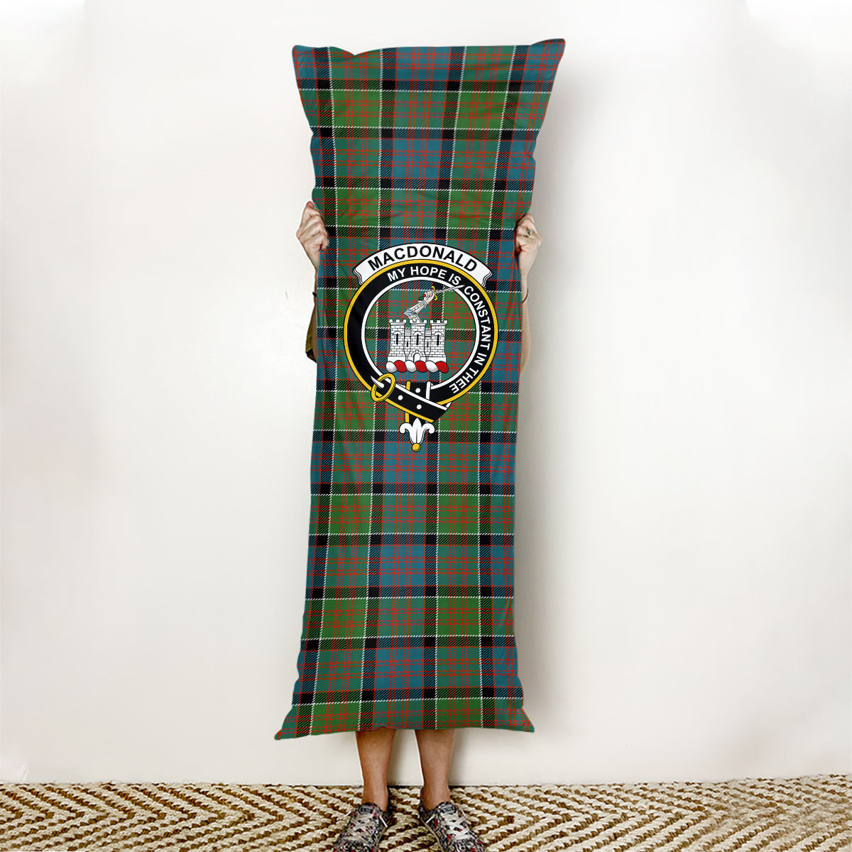 ScotsTee Shop Scottish MacDonald of Clan Ranald Ancient Crest Tartan Body Pillow
