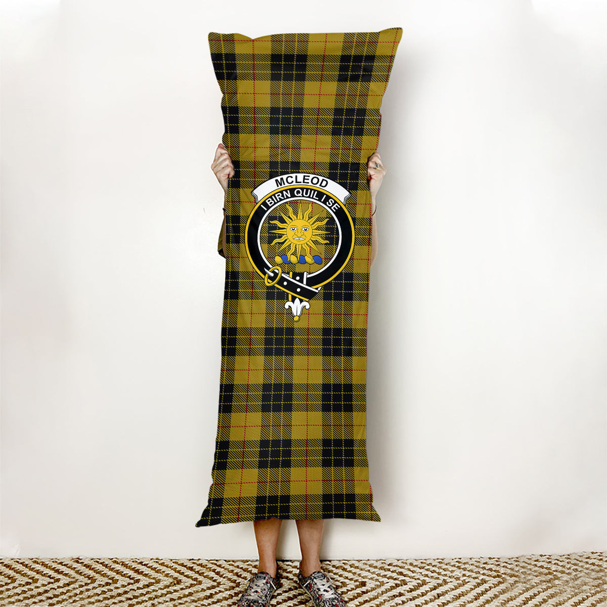 ScotsTee Shop Scottish McLeod of Lewis Ancient Crest Tartan Body Pillow