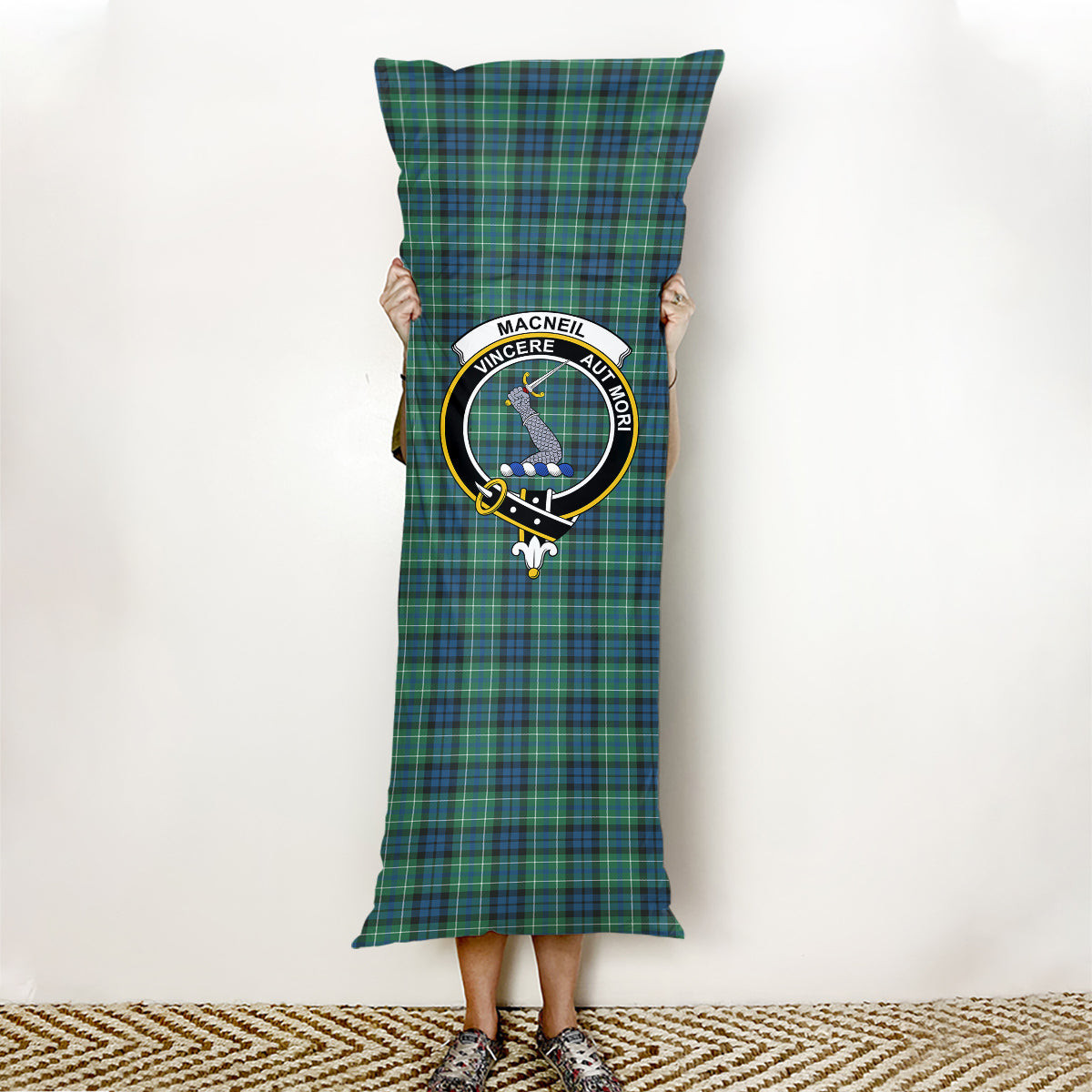 ScotsTee Shop Scottish MacNeill of Colonsay Ancient Crest Tartan Body Pillow