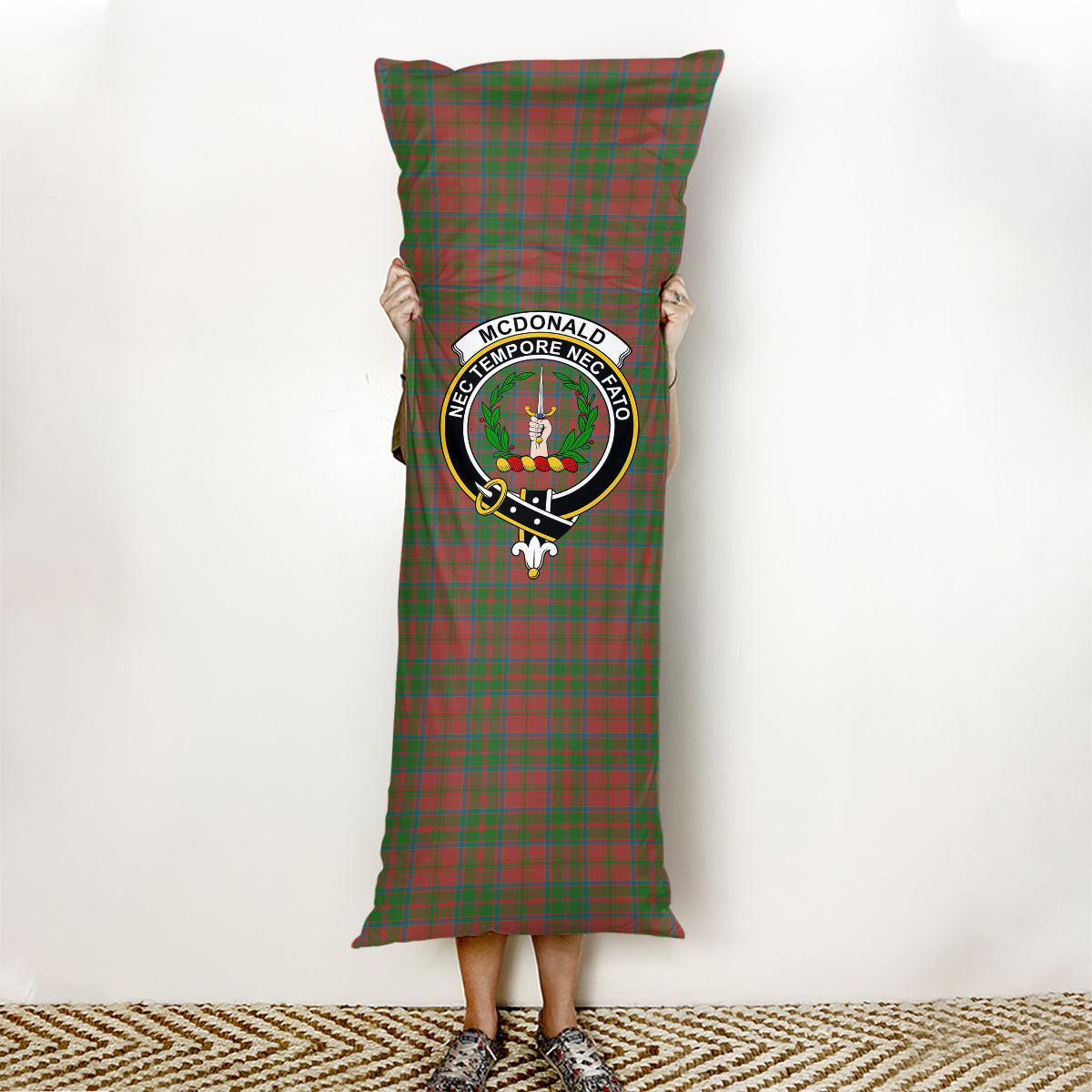 ScotsTee Shop Scottish McDonald of Glencoe Ancient Crest Tartan Body Pillow