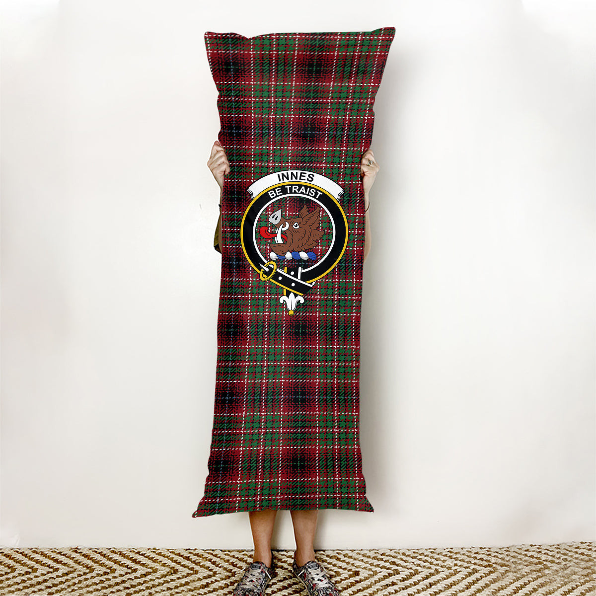 ScotsTee Shop Scottish Innes of Cowie Ancient Crest Tartan Body Pillow