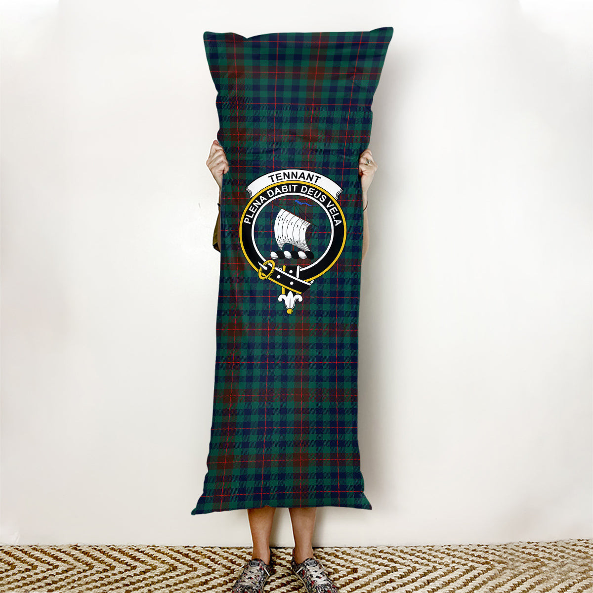 ScotsTee Shop Scottish Tennant Yules Modern Crest Tartan Body Pillow
