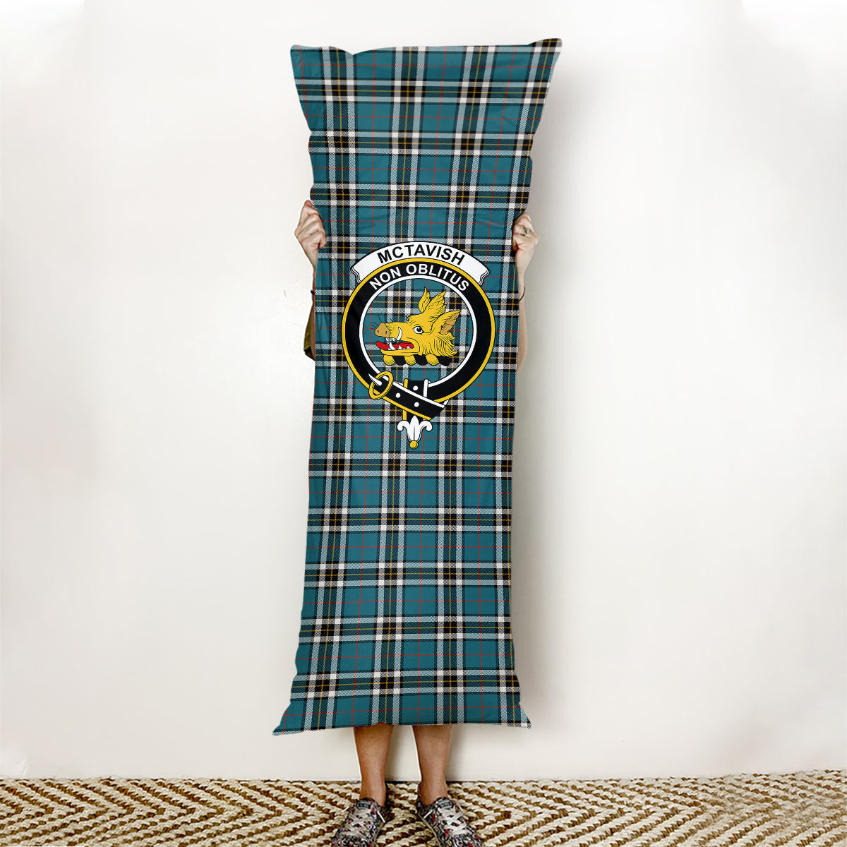 ScotsTee Shop Scottish McTavish Dress Ancient Crest Tartan Body Pillow