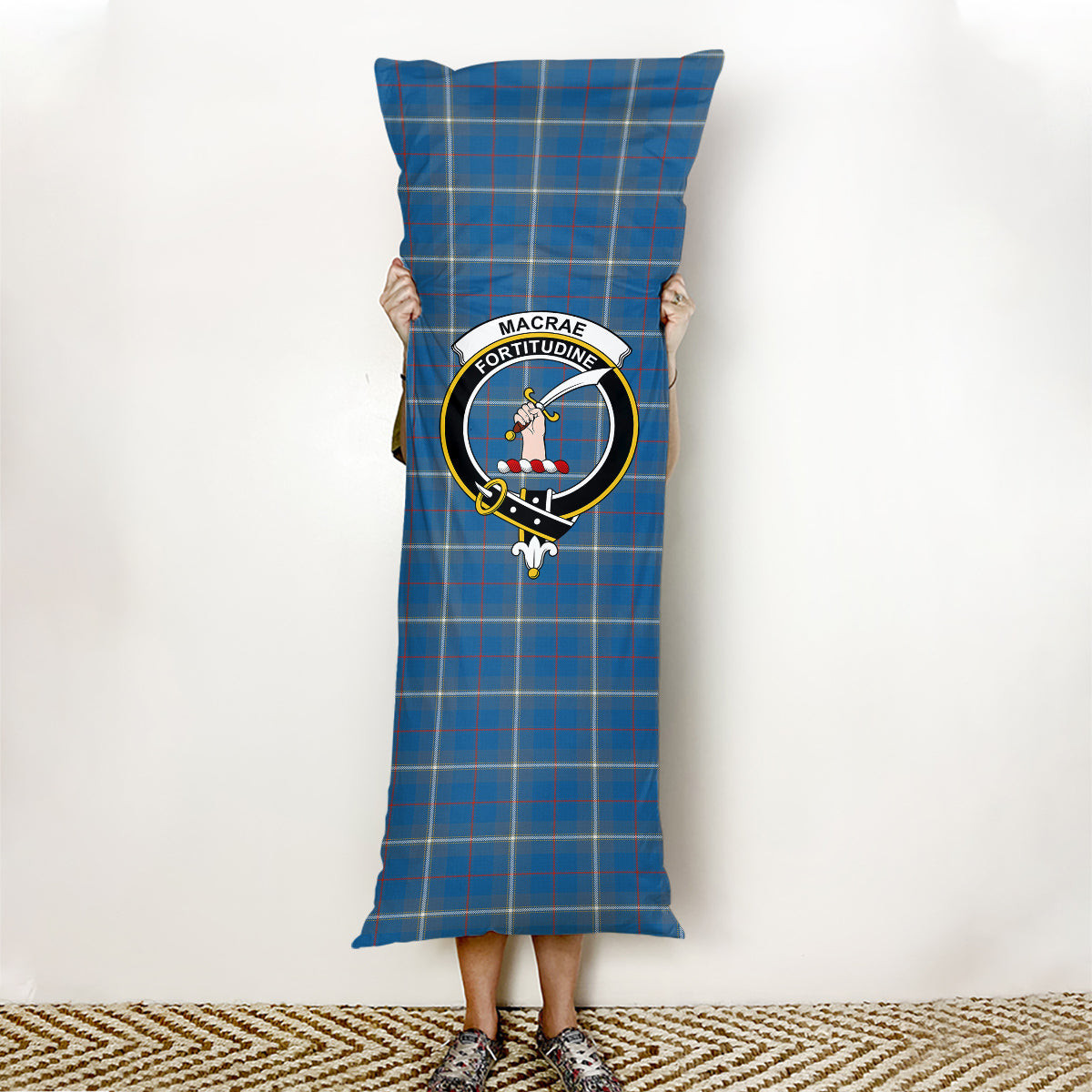 ScotsTee Shop Scottish MacRae of America Ancient Crest Tartan Body Pillow