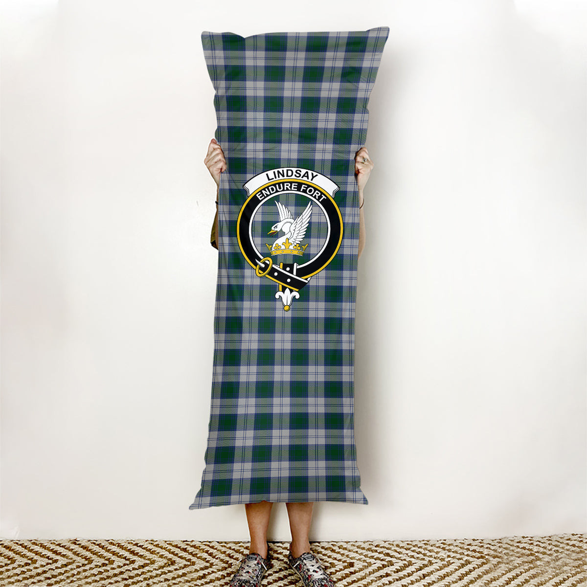 ScotsTee Shop Scottish Lindsay Dress Crest Tartan Body Pillow