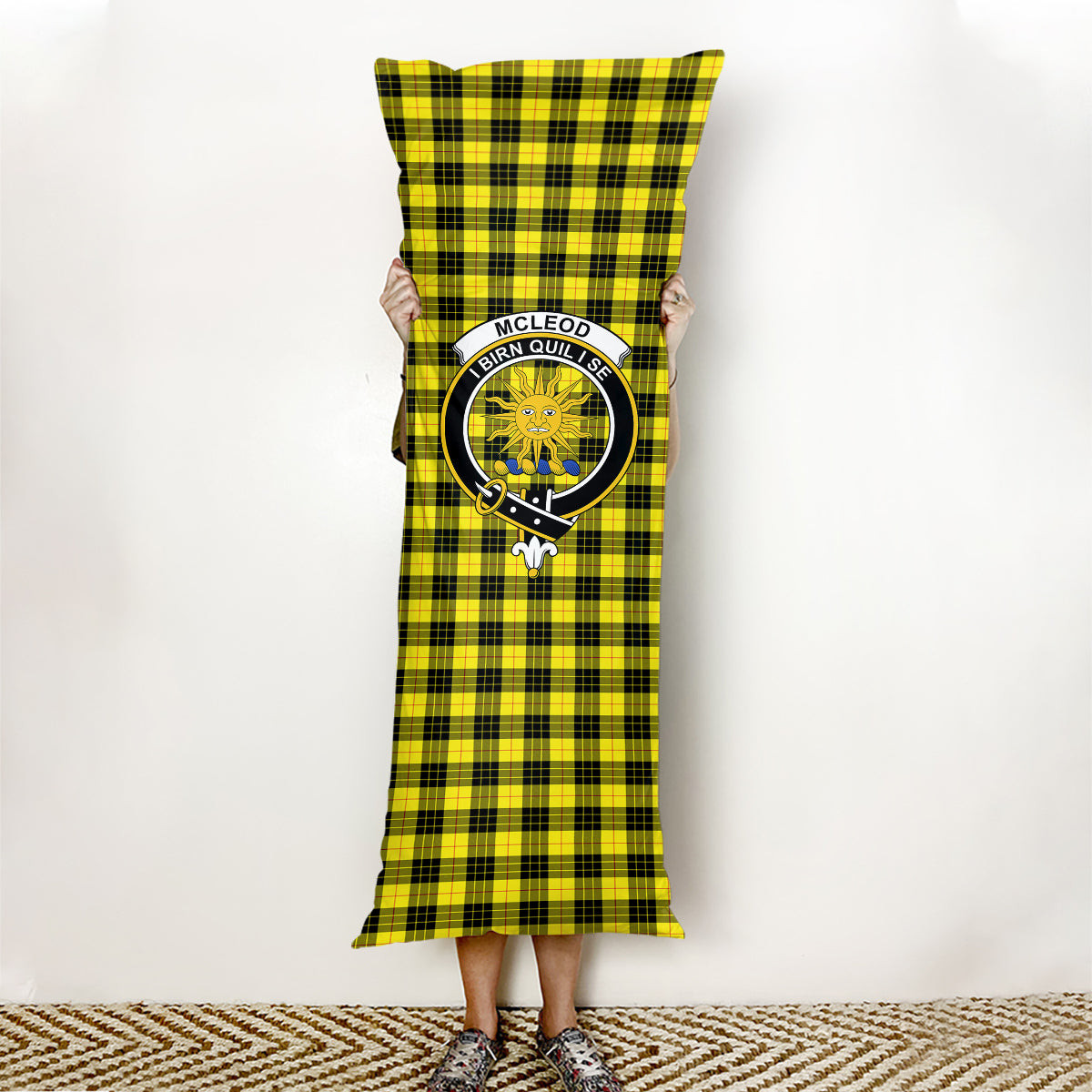 ScotsTee Shop Scottish McLeod of Lewis Modern Crest Tartan Body Pillow