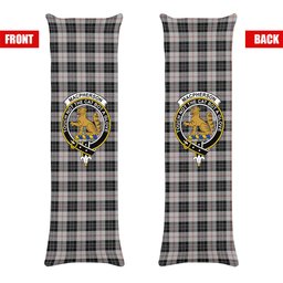 ScotsTee Shop Scottish MacPherson of Cluny Black and White Crest Tartan Body Pillow