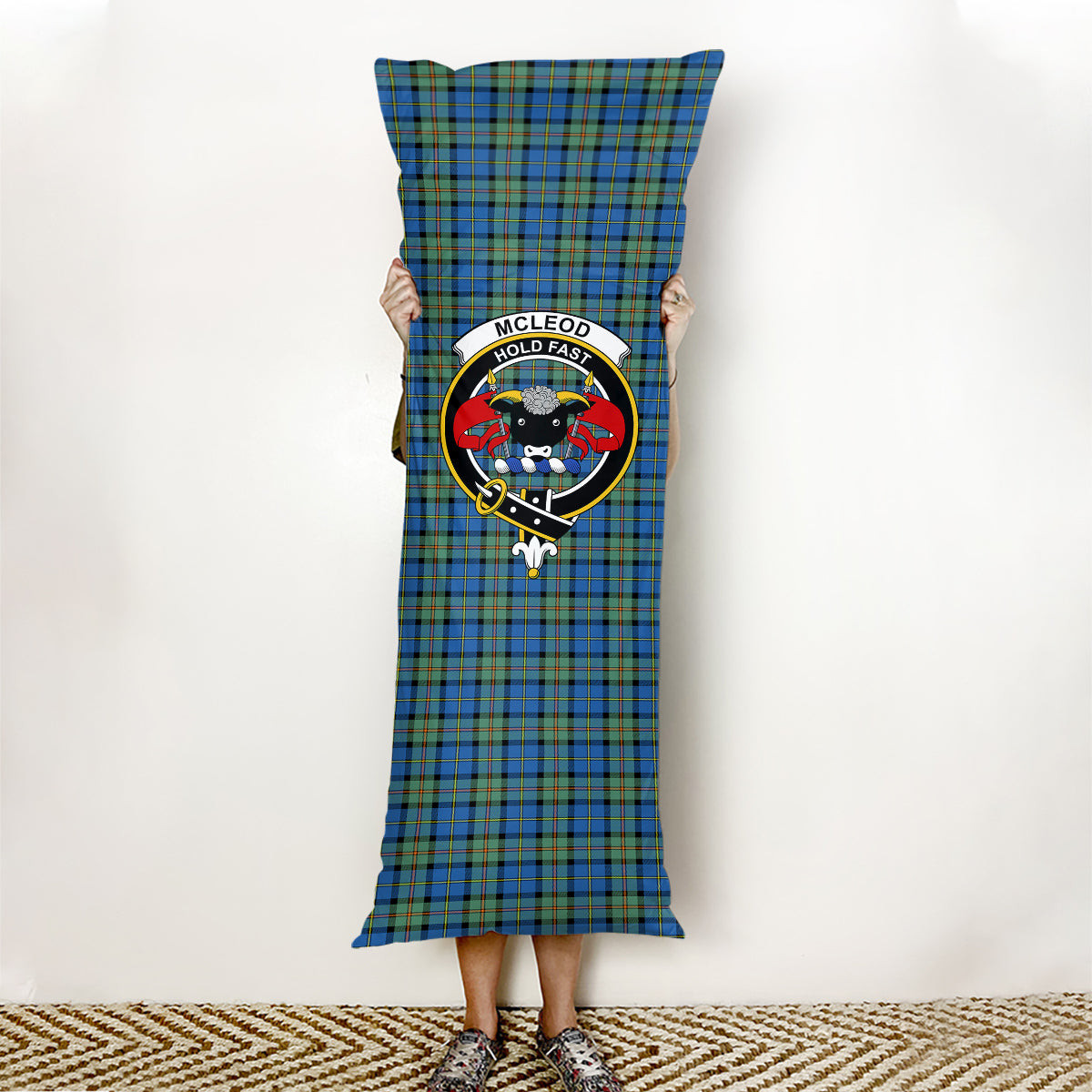 ScotsTee Shop Scottish McLeod of Harris Ancient Crest Tartan Body Pillow
