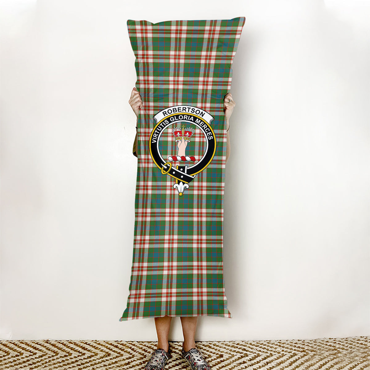 ScotsTee Shop Scottish Robertson Dress Ancient Crest Tartan Body Pillow