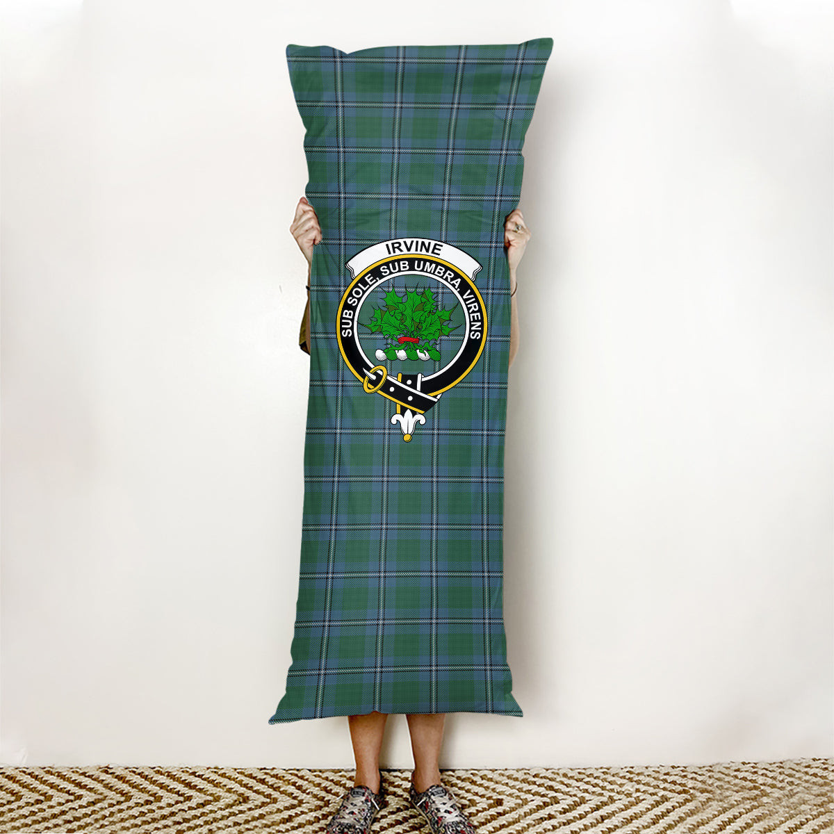 ScotsTee Shop Scottish Irvine of Drum Crest Tartan Body Pillow