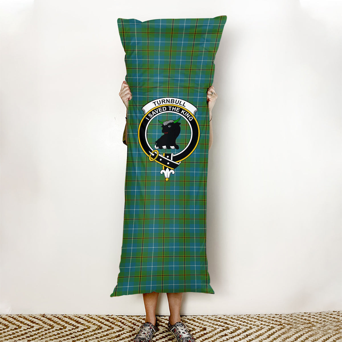 ScotsTee Shop Scottish Turnbull Hunting Ancient Clan Crest Tartan Body Pillow