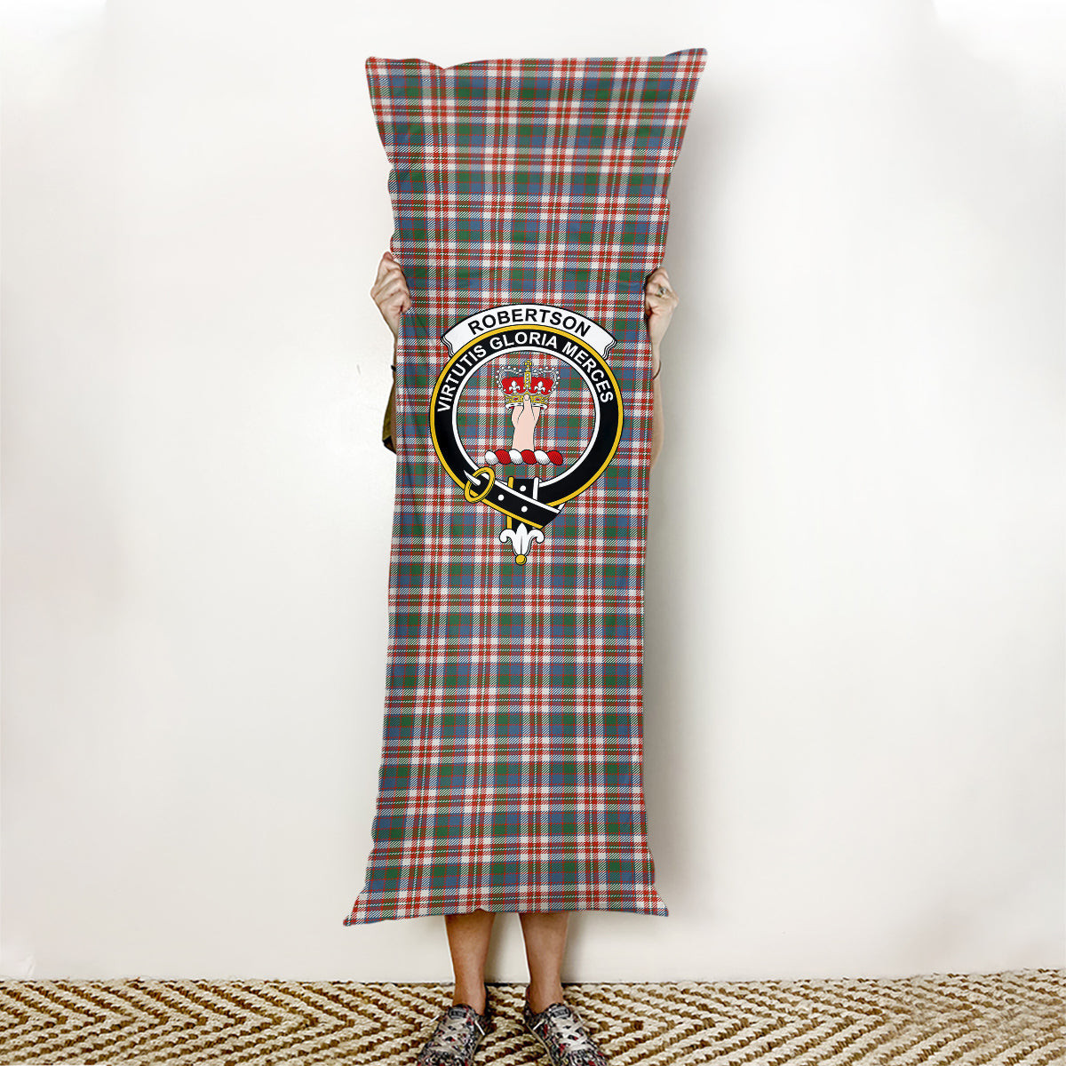 ScotsTee Shop Scottish Robertson Dress #2 Ancient Crest Tartan Body Pillow