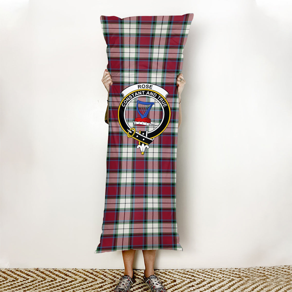 ScotsTee Shop Scottish Rose Dress Modern Crest Tartan Body Pillow