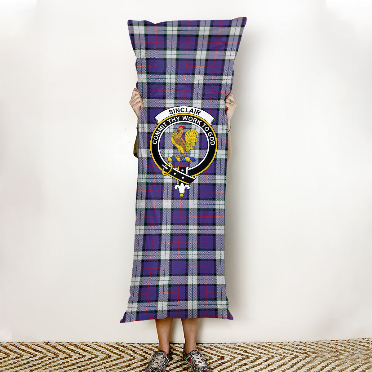 ScotsTee Shop Scottish Sinclair Dress (Dance) Modern Clan Crest Tartan Body Pillow