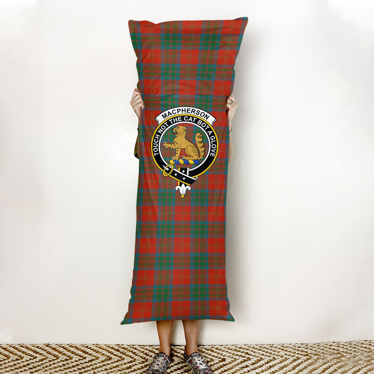 ScotsTee Shop Scottish MacPherson of Cluny Ancient Crest Tartan Body Pillow