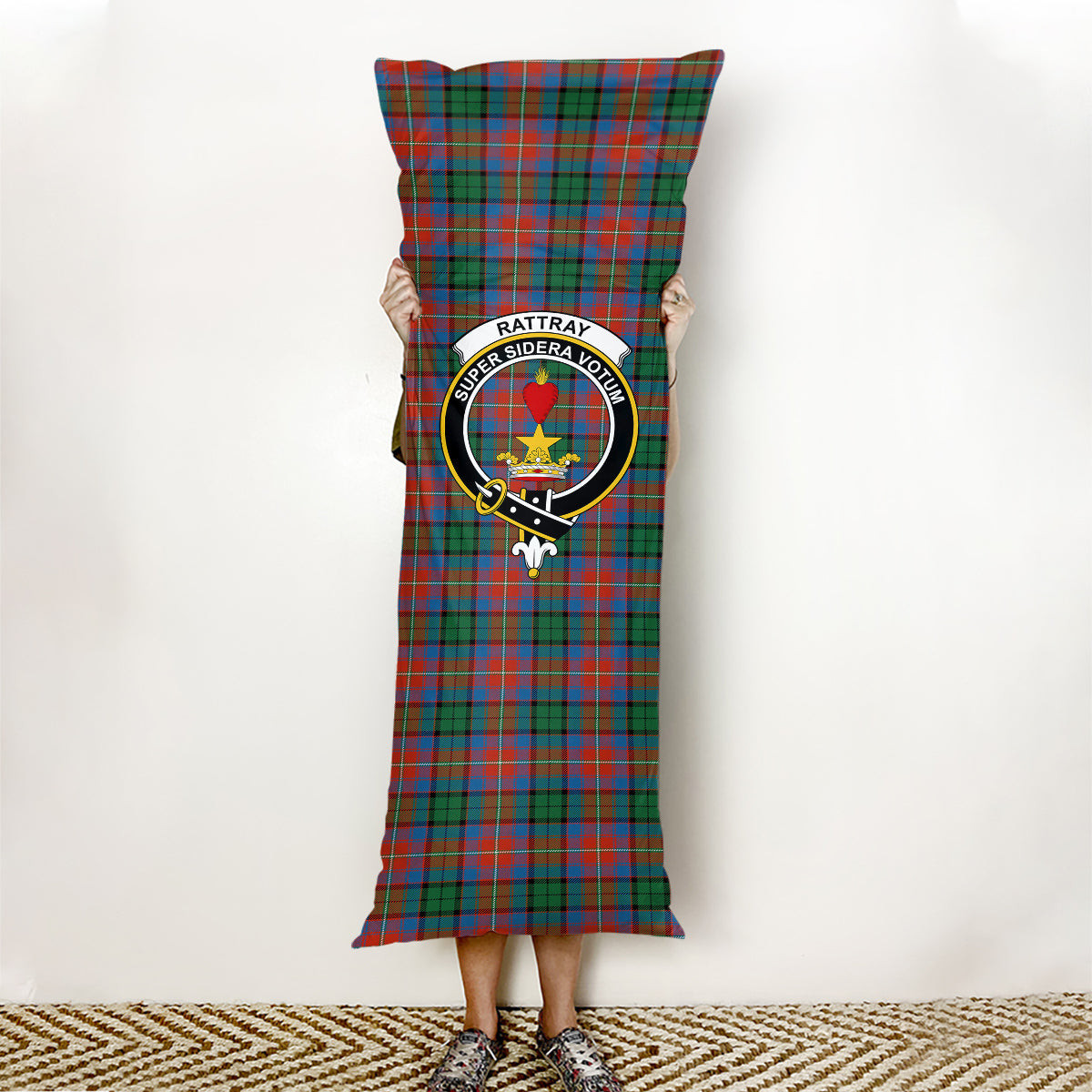 ScotsTee Shop Scottish Rattray of Lude Ancient Crest Tartan Body Pillow