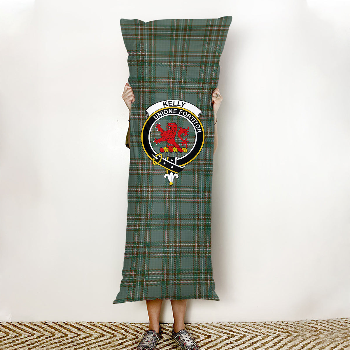 ScotsTee Shop Scottish Kelly Dress Crest Tartan Body Pillow