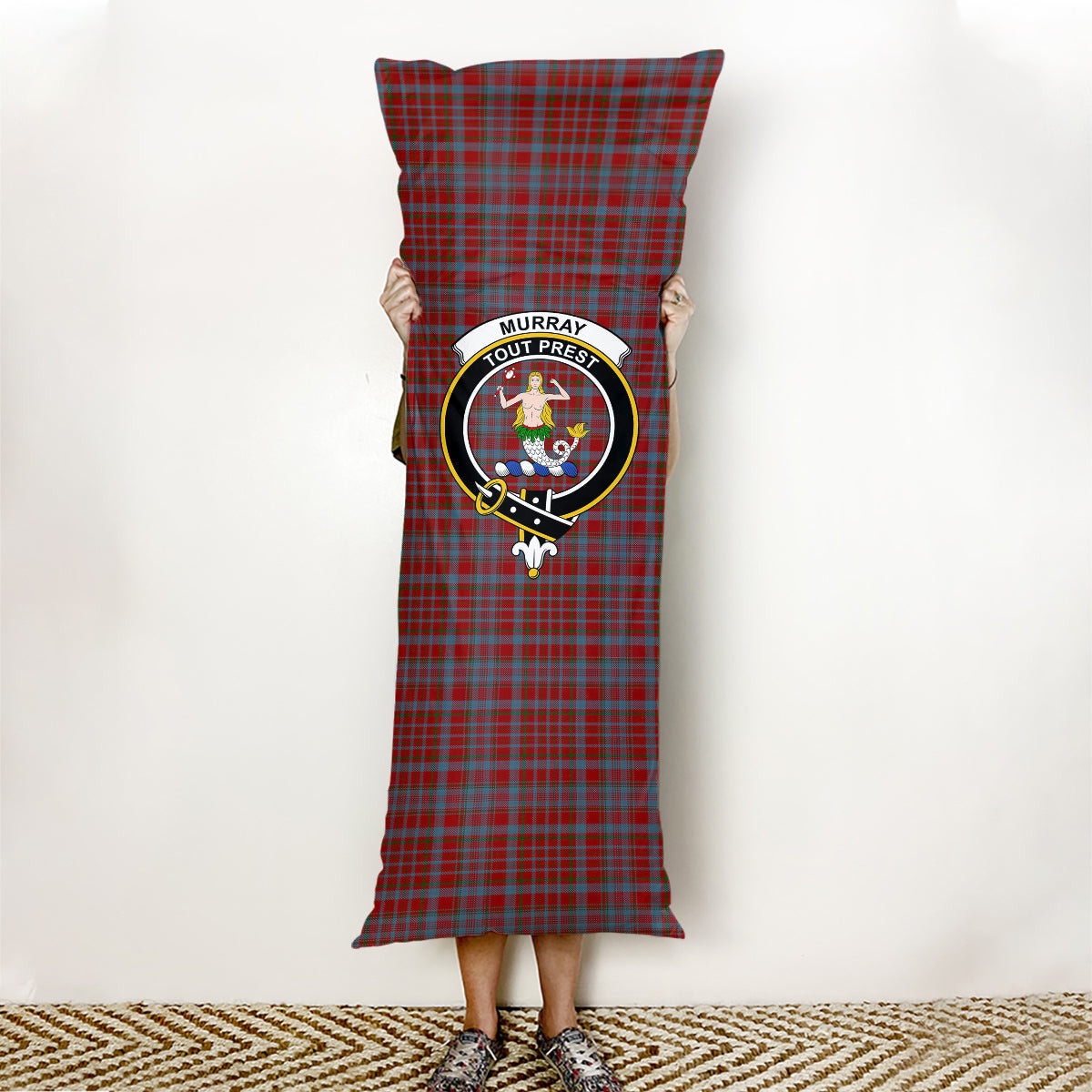 ScotsTee Shop Scottish Murray of Polmaise Crest Tartan Body Pillow