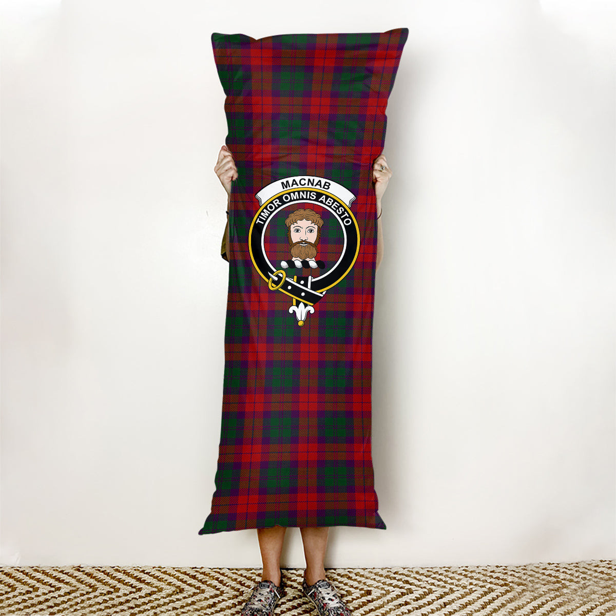 ScotsTee Shop Scottish MacNab 1950 Trade Version Crest Tartan Body Pillow