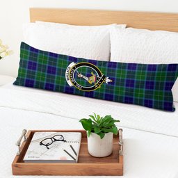 ScotsTee Shop Scottish Wallace Blue Crest Tartan Body Pillow