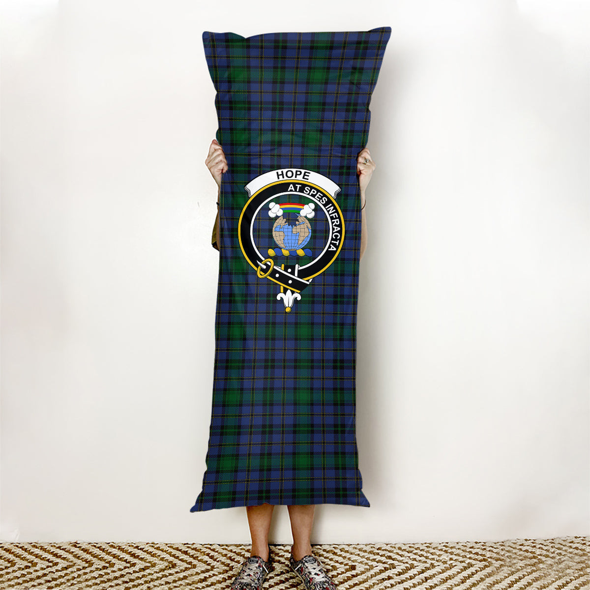 ScotsTee Shop Scottish Hope-Vere Weir Modern Crest Tartan Body Pillow