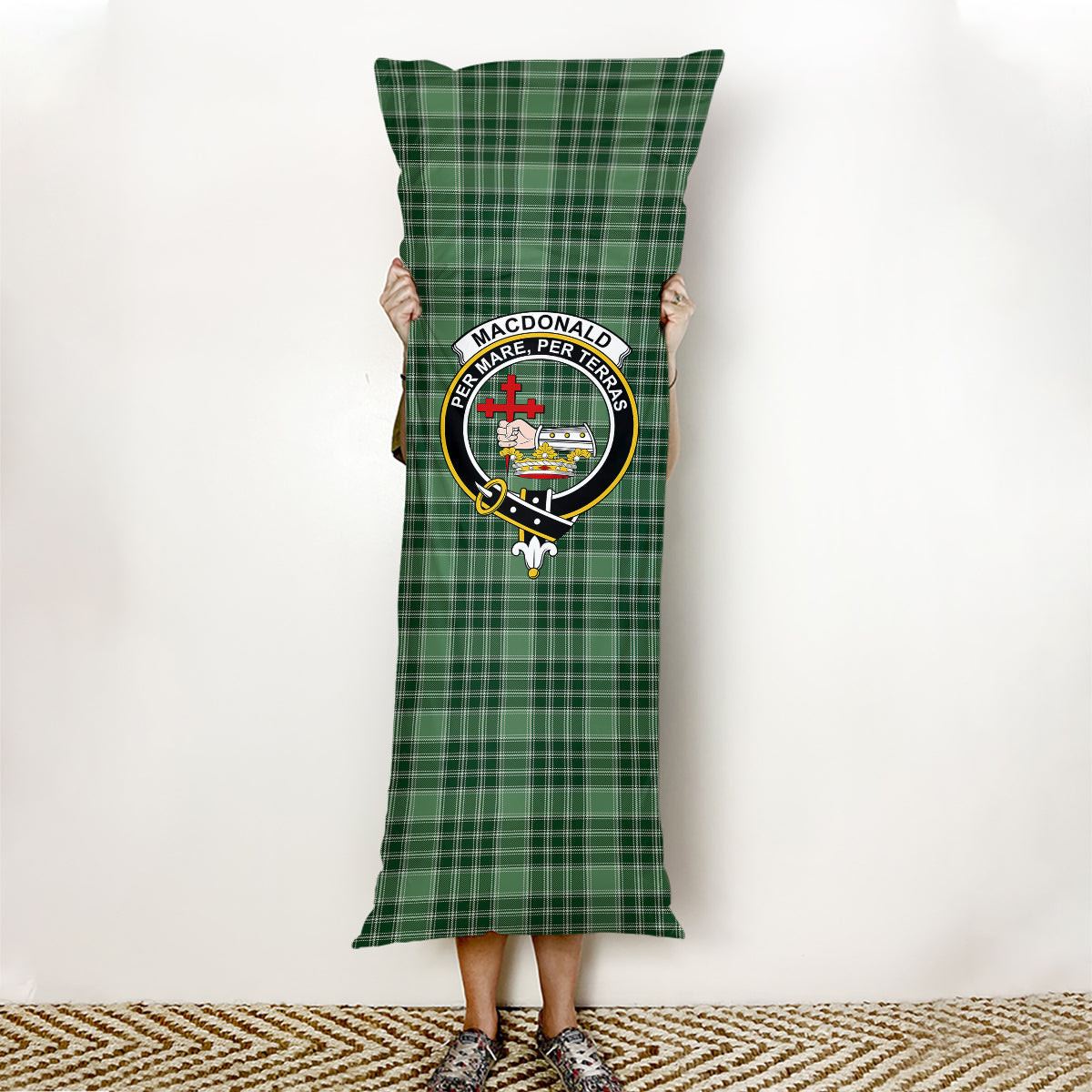 ScotsTee Shop Scottish MacDonald Lord of the Isles Hunting SC Crest Tartan Body Pillow