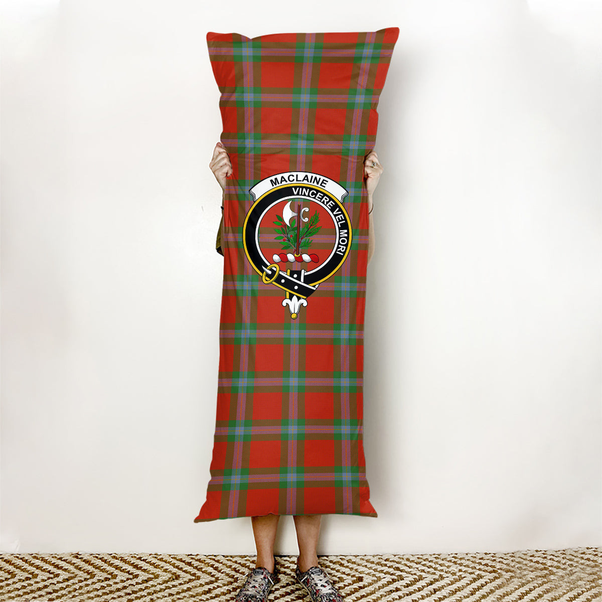 ScotsTee Shop Scottish MacLaine of Loch Buie Ancient Crest Tartan Body Pillow