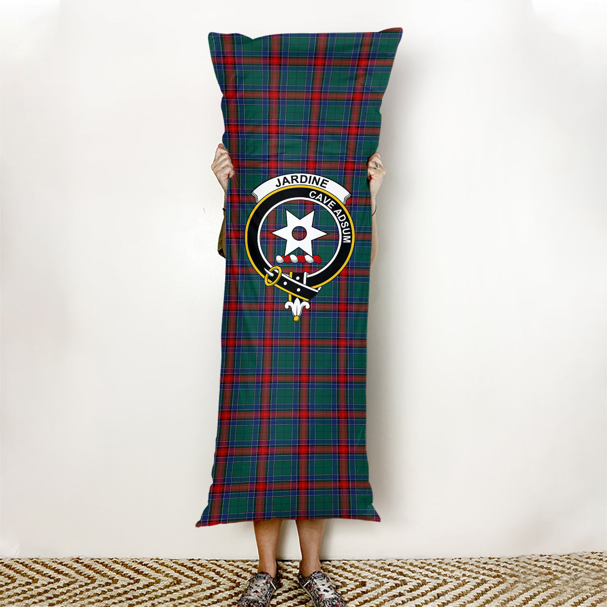 ScotsTee Shop Scottish Jardine Dress Modern Crest Tartan Body Pillow