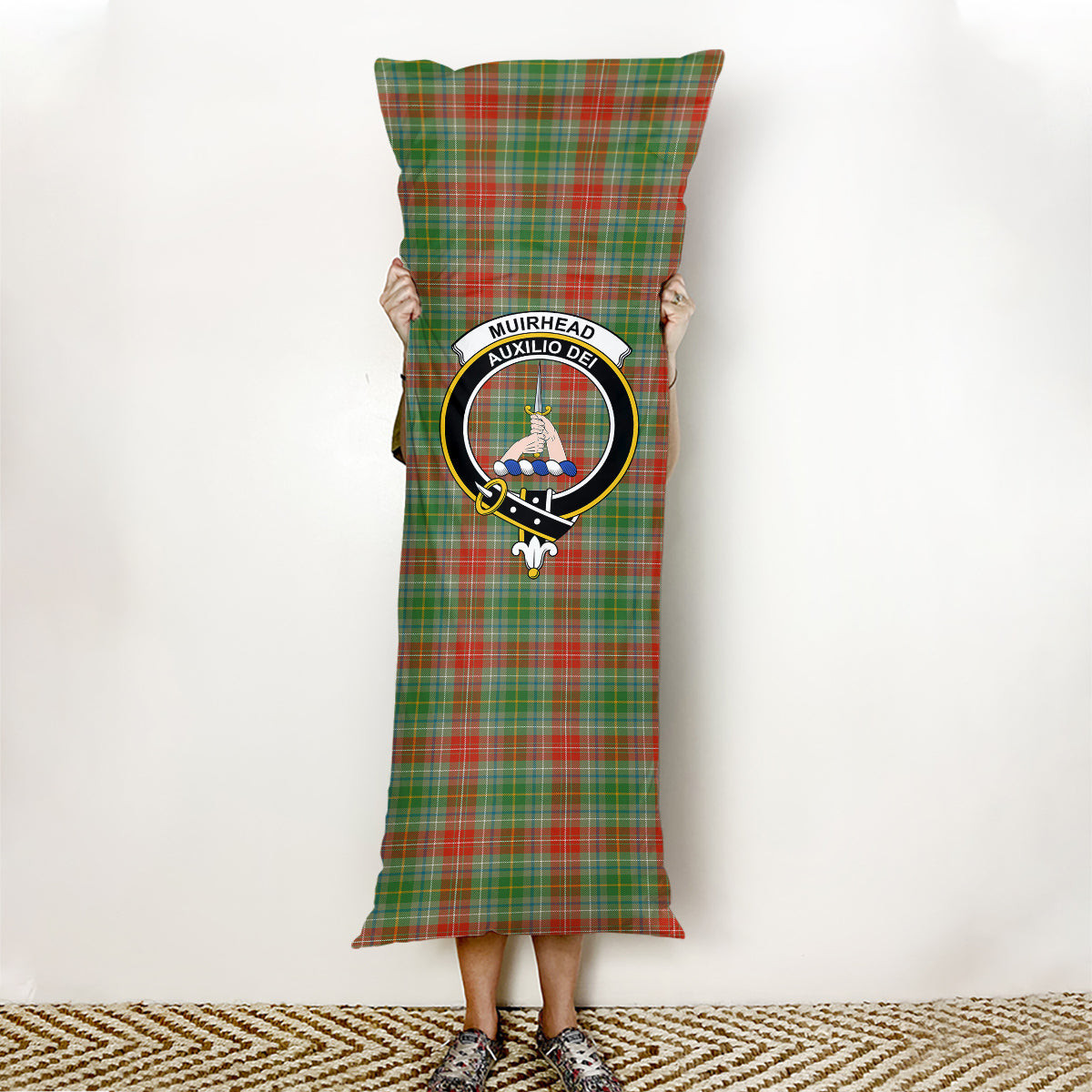 ScotsTee Shop Scottish Muirhead Ancient Crest Tartan Body Pillow