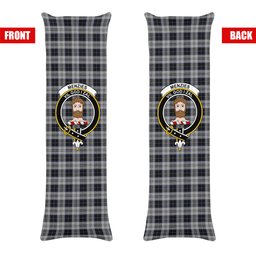 ScotsTee Shop Scottish Menzies Black Dress Crest Tartan Body Pillow