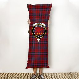 ScotsTee Shop Scottish Kelly of Sleat Red Crest Tartan Body Pillow
