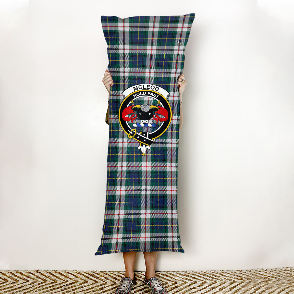 ScotsTee Shop Scottish McLeod Of Californian Modern Crest Tartan Body Pillow