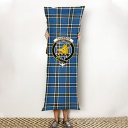 ScotsTee Shop Scottish Thomson Dress Blue Modern Crest Tartan Body Pillow