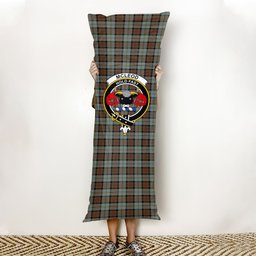 ScotsTee Shop Scottish McLeod of Harris Weathered Crest Tartan Body Pillow