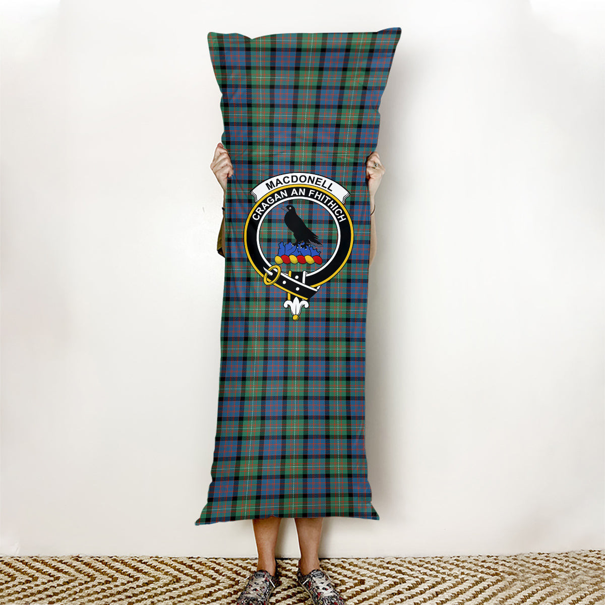 ScotsTee Shop Scottish MacDonell Of Glengarry Ancient Crest Tartan Body Pillow